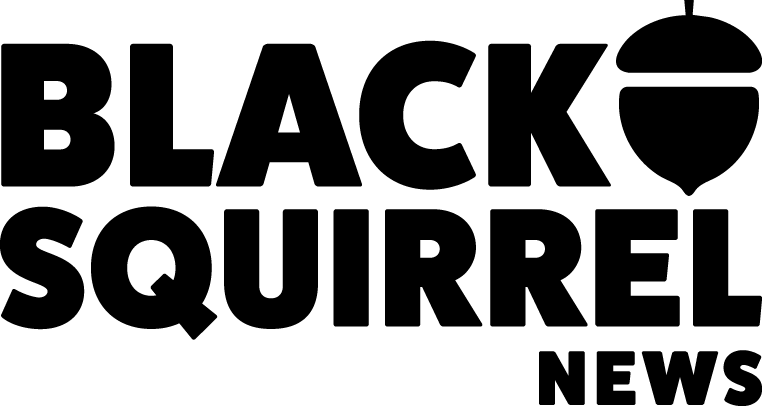 Black Squirrel News stacked logo