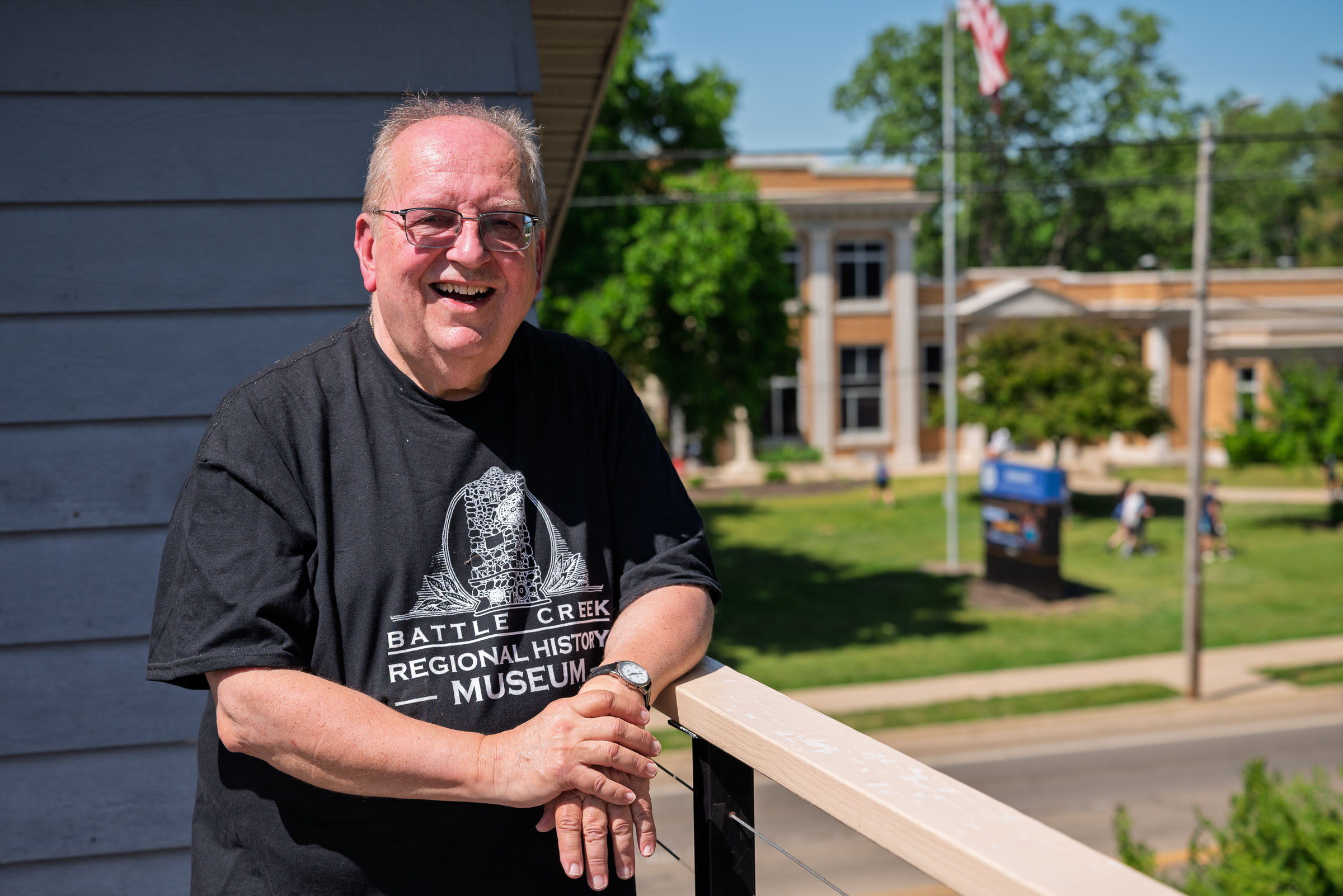 Kurt Thornton at his home in Battle Creek. (Nick J. Buckley / For Black Squirrel News)
