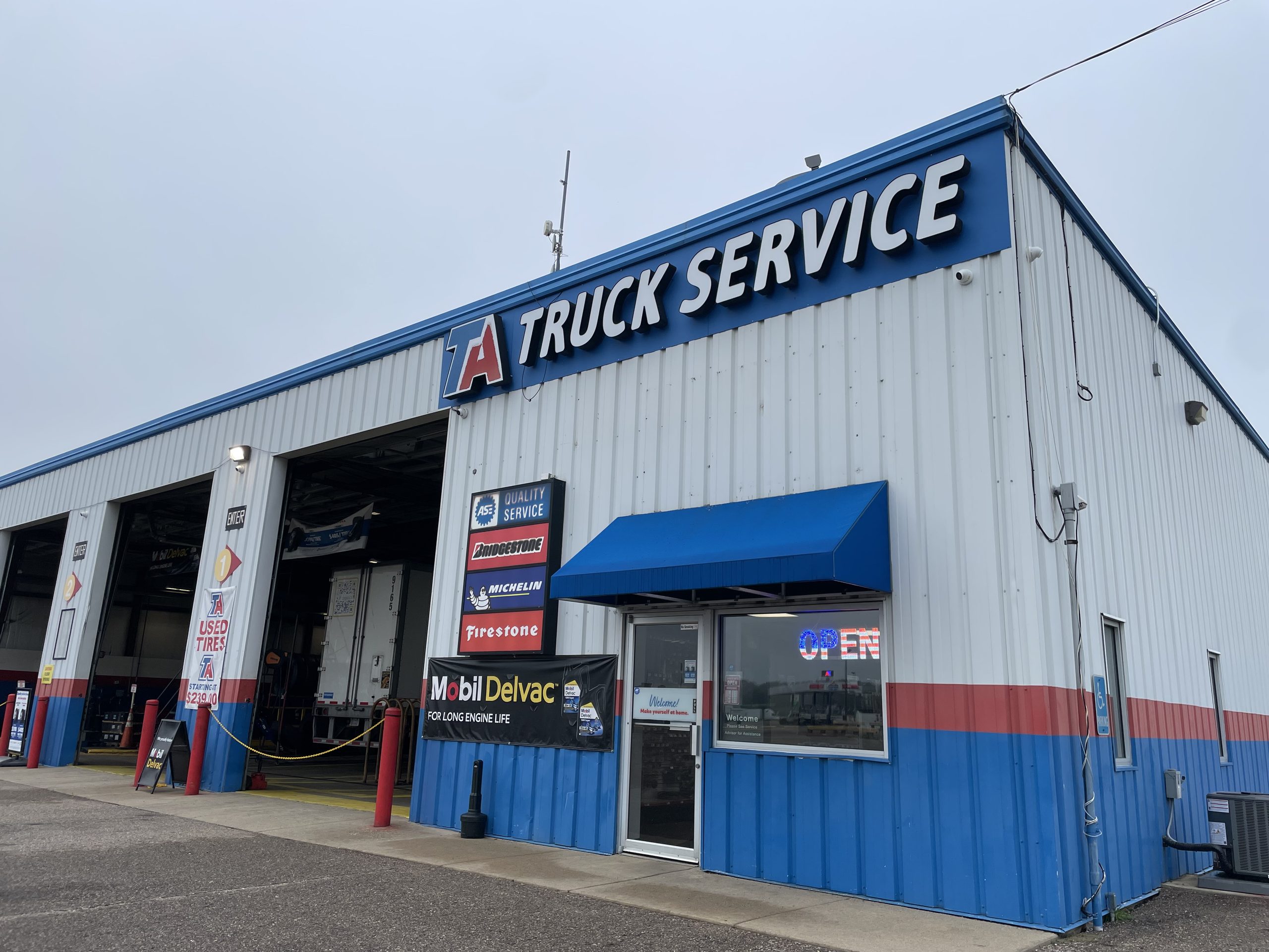 TA Travel Center Truck Service in Tekonsha